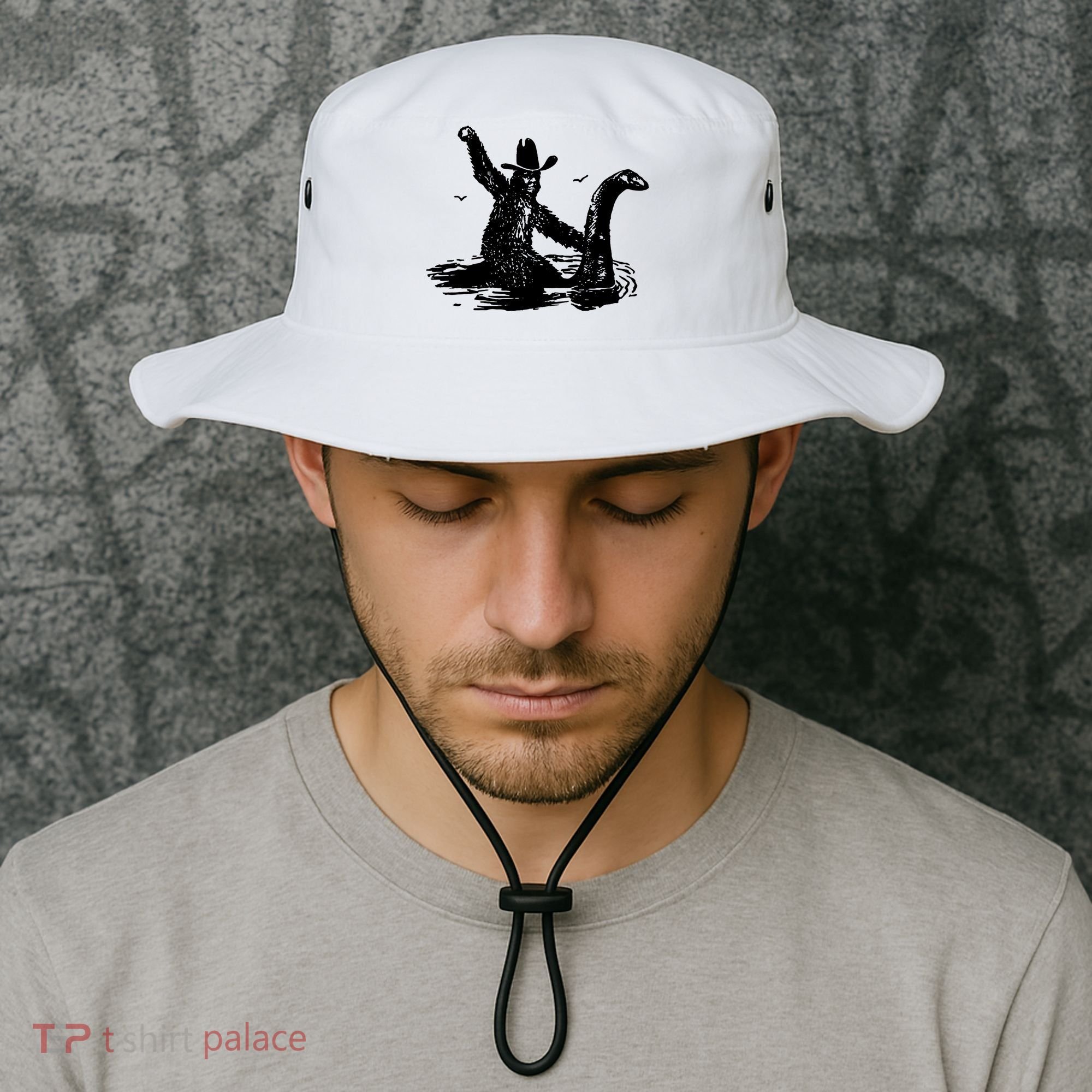 Bigfoot Hilarious Loch Ness Monster Bucket Hat
