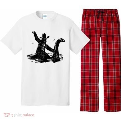 Bigfoot Hilarious Loch Ness Monster Pajama Set