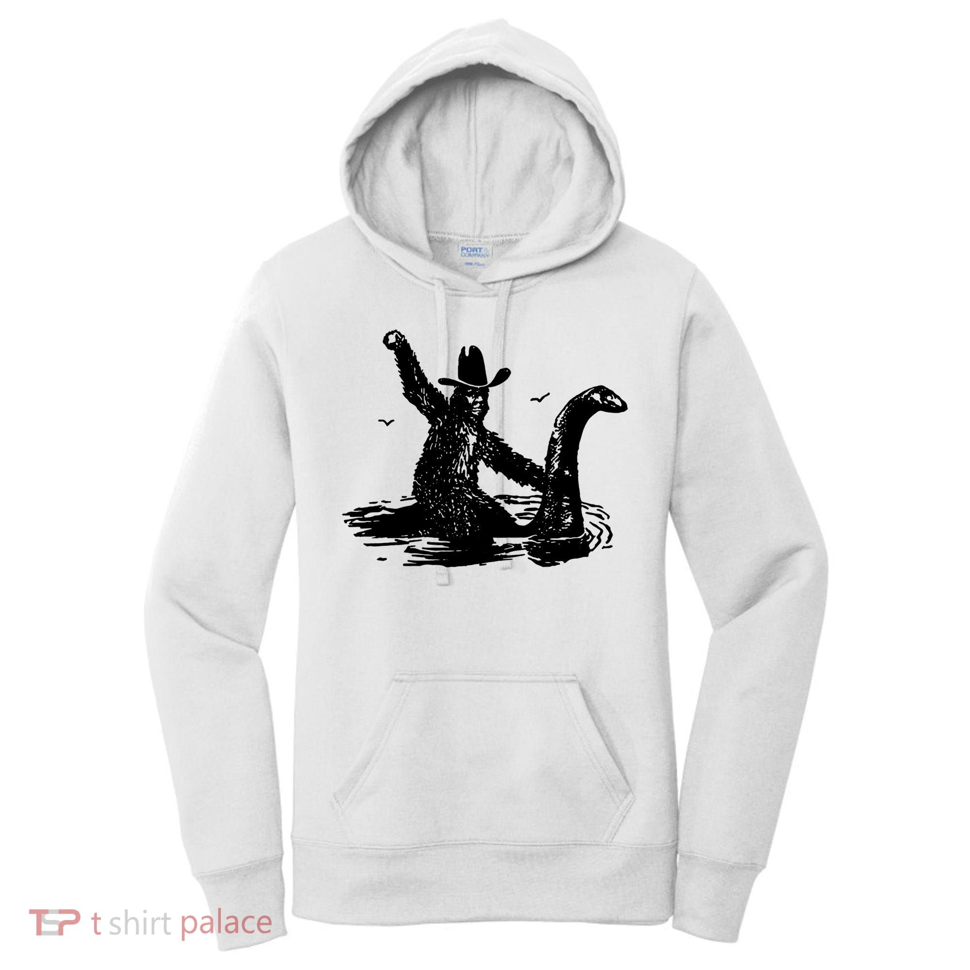 Bigfoot Hilarious Loch Ness Monster Women's Hoodie