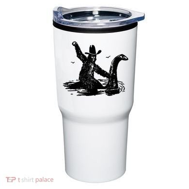Bigfoot Hilarious Loch Ness Monster Tumbler