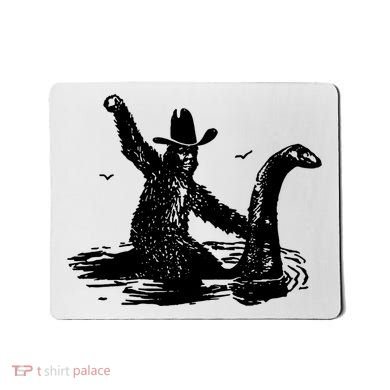 Bigfoot Hilarious Loch Ness Monster Mousepad