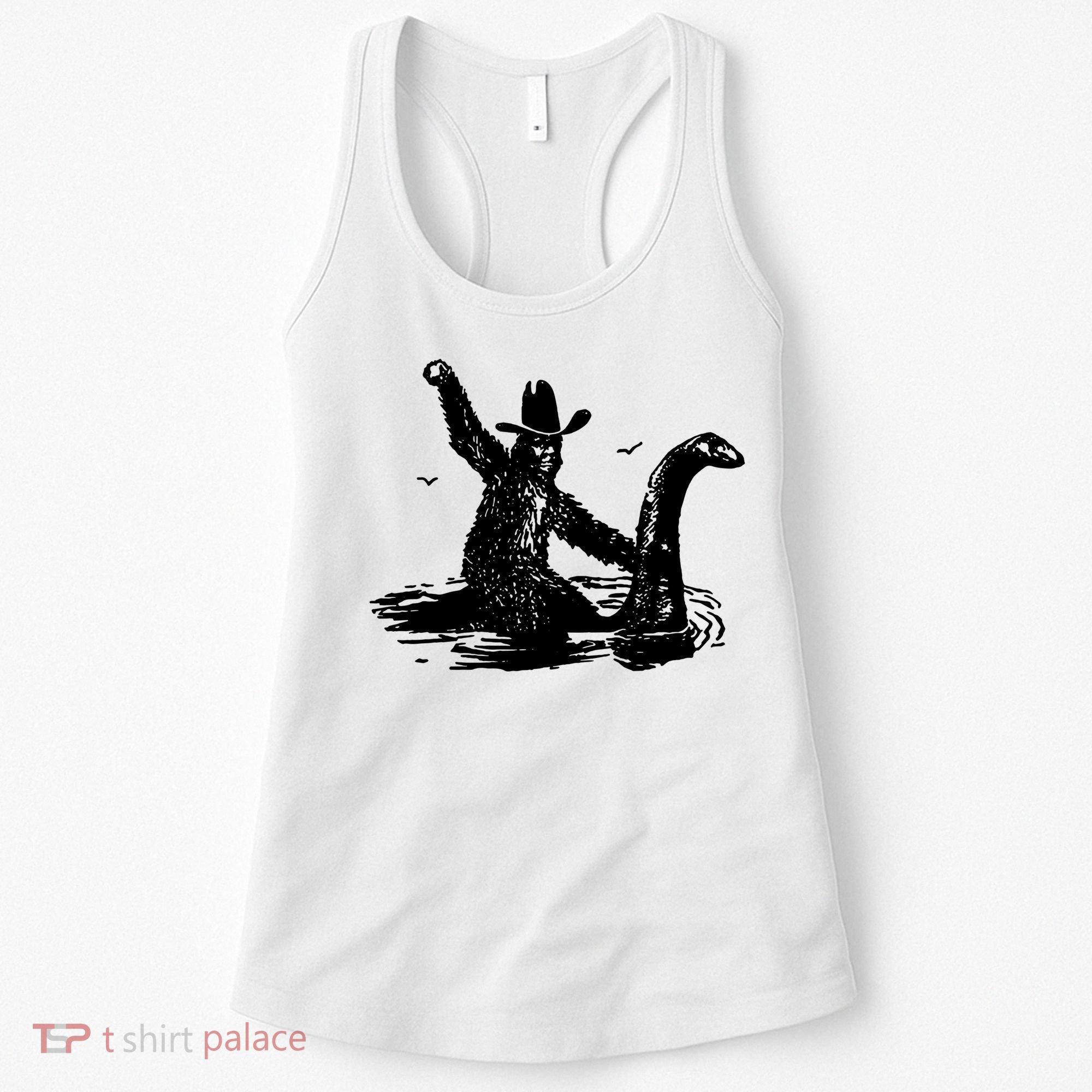 Bigfoot Hilarious Loch Ness Monster Women's Tank Top