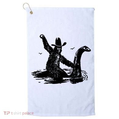 Bigfoot Hilarious Loch Ness Monster Golf Towel