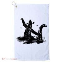 Bigfoot Hilarious Loch Ness Monster Golf Towel thumb 0