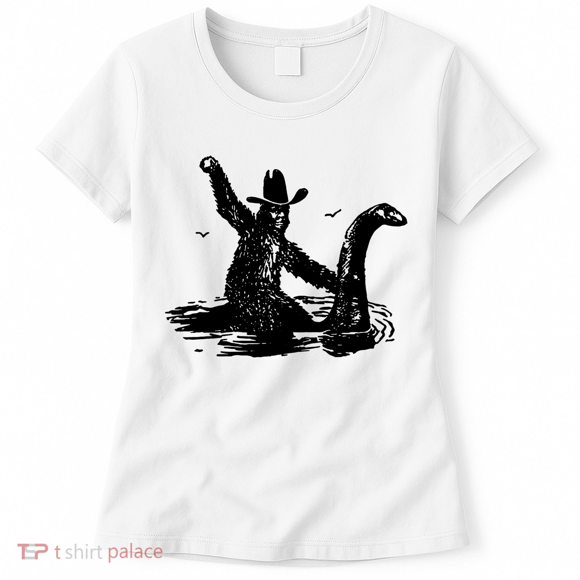 Bigfoot Hilarious Loch Ness Monster Women's T-Shirt