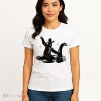 Bigfoot Hilarious Loch Ness Monster Women's T-Shirt thumb 4