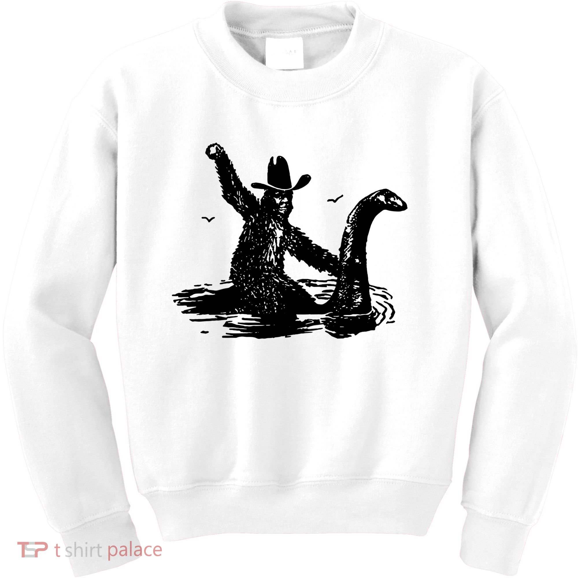 Bigfoot Hilarious Loch Ness Monster Kids Sweatshirt