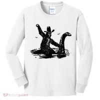 Bigfoot Hilarious Loch Ness Monster Kids Long Sleeve Shirt thumb 0