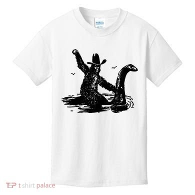 Bigfoot Hilarious Loch Ness Monster Kids T-Shirt