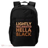 Black History Lightly Melanated Hella Black Pride Backpack thumb 0