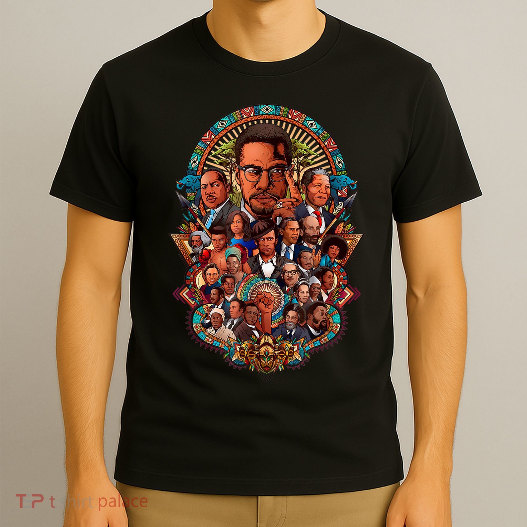 Black History Leaders Collage Inspirational African American T-Shirt
