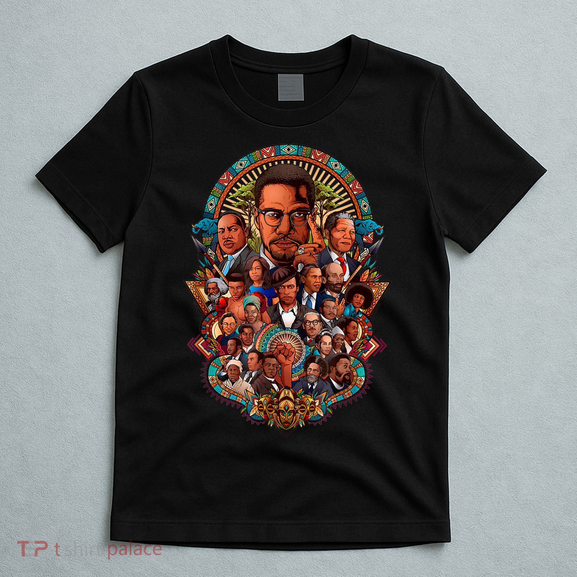 Black History Leaders Collage Inspirational African American T-Shirt