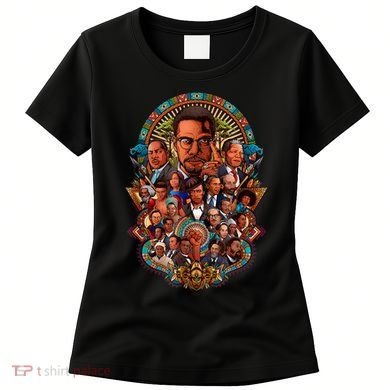 Black History Leaders Collage Inspirational African American Women's T-Shirt