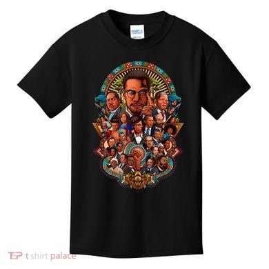 Black History Leaders Collage Inspirational African American Kids T-Shirt