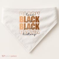 Black History Love Pride Month Melanin USA-Made Doggie Bandana thumb 0