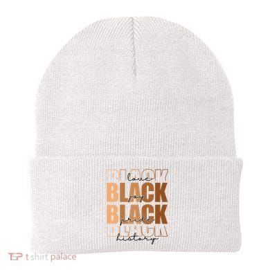 Black History Love Pride Month Melanin Beanie