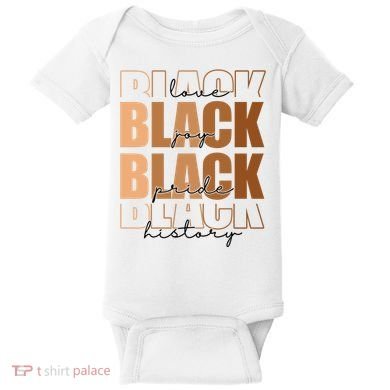 Black History Love Pride Month Melanin Baby Bodysuit
