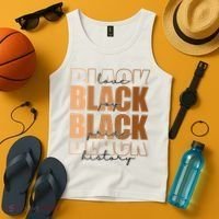 Black History Love Pride Month Melanin Tank Top thumb 4