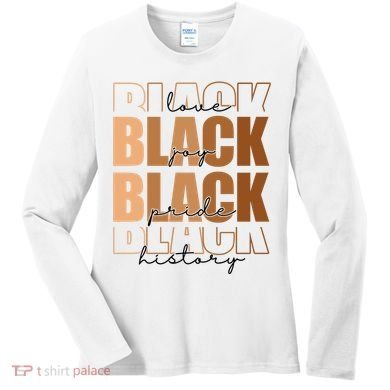 Black History Love Pride Month Melanin Women's Long Sleeve Shirt