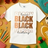 Black History Love Pride Month Melanin Kids T-Shirt thumb 3