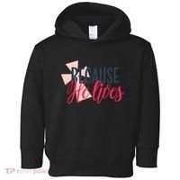 Because He Lives Jesus Cross Toddler Hoodie thumb 0
