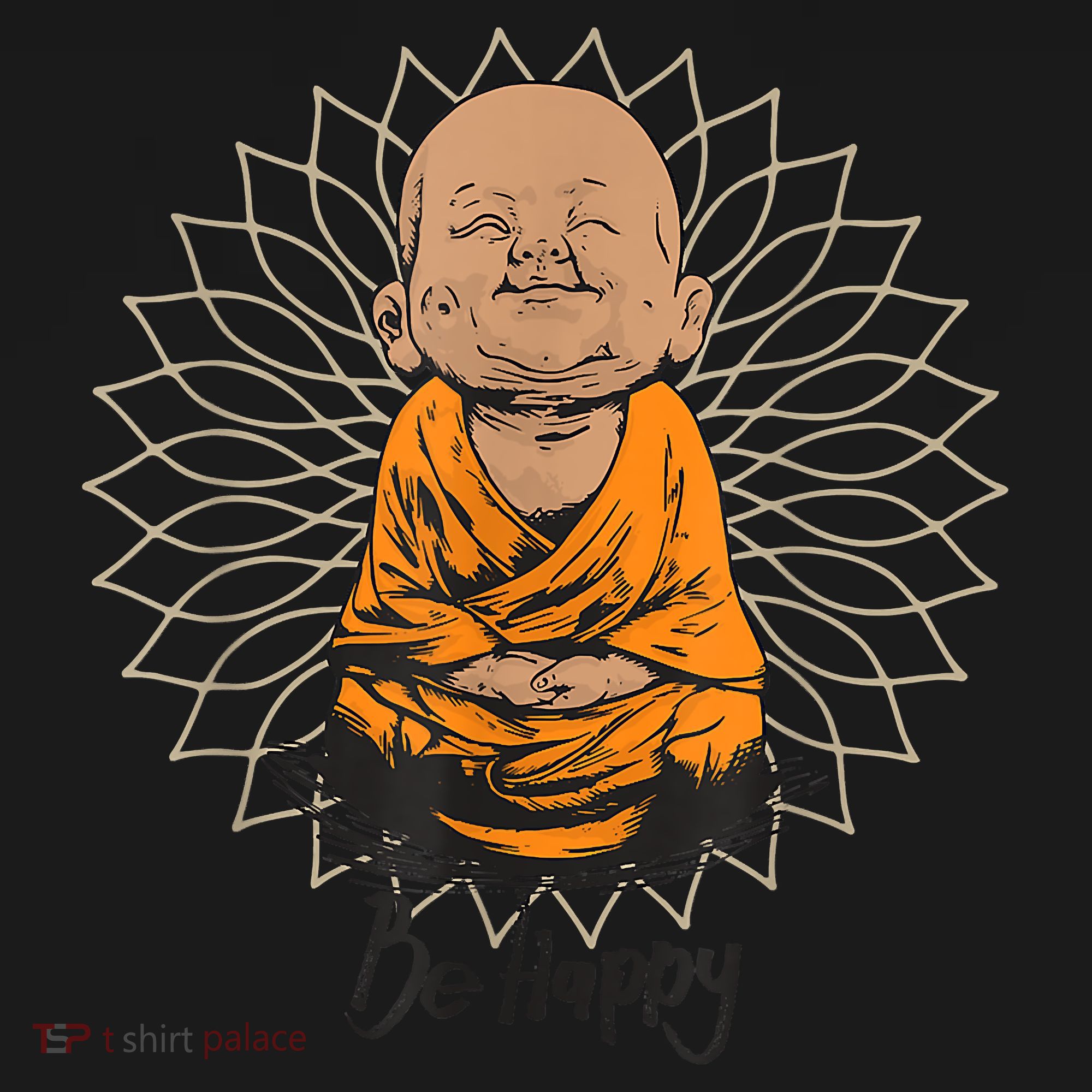 Ba Happy Little Happy Buddha Peaceful Toddler Hoodie