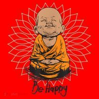 Ba Happy Little Happy Buddha Peaceful Santa Hat thumb 1