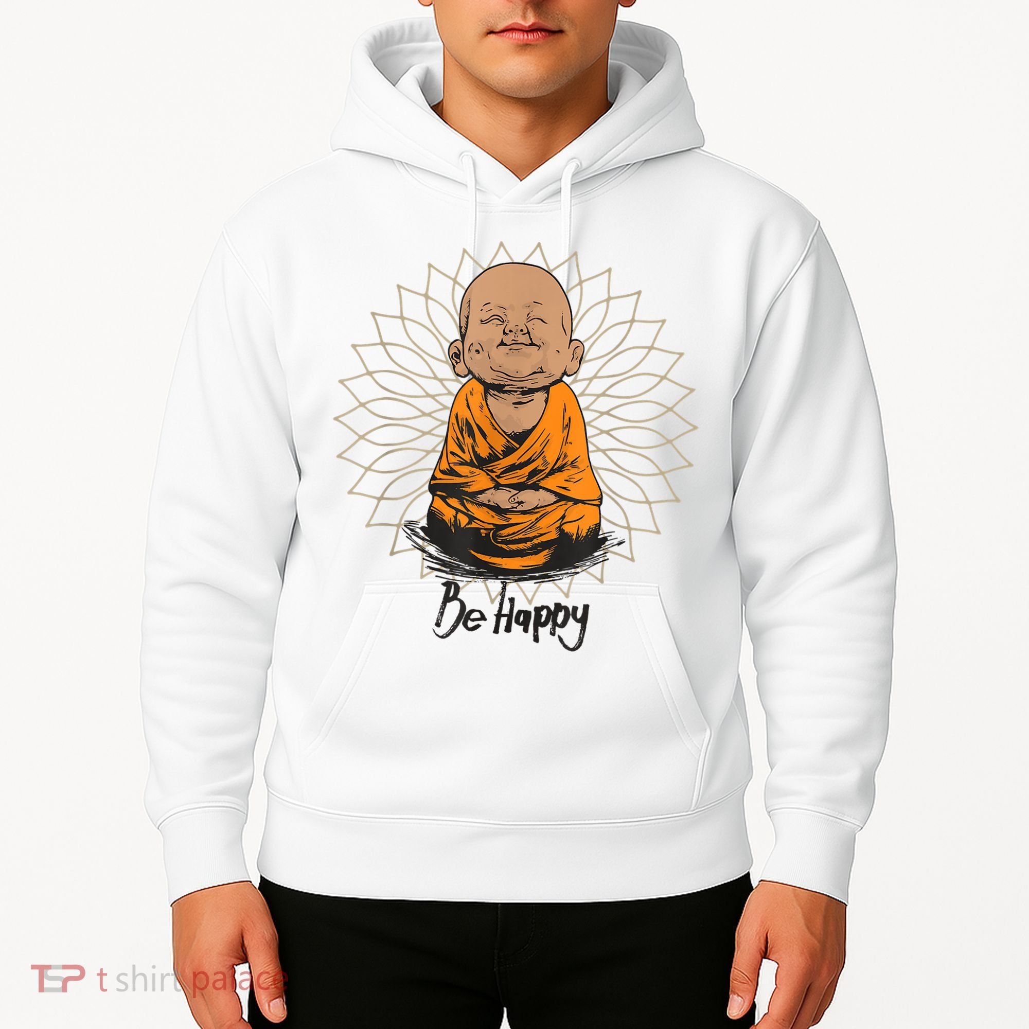 Ba Happy Little Happy Buddha Peaceful Hoodie