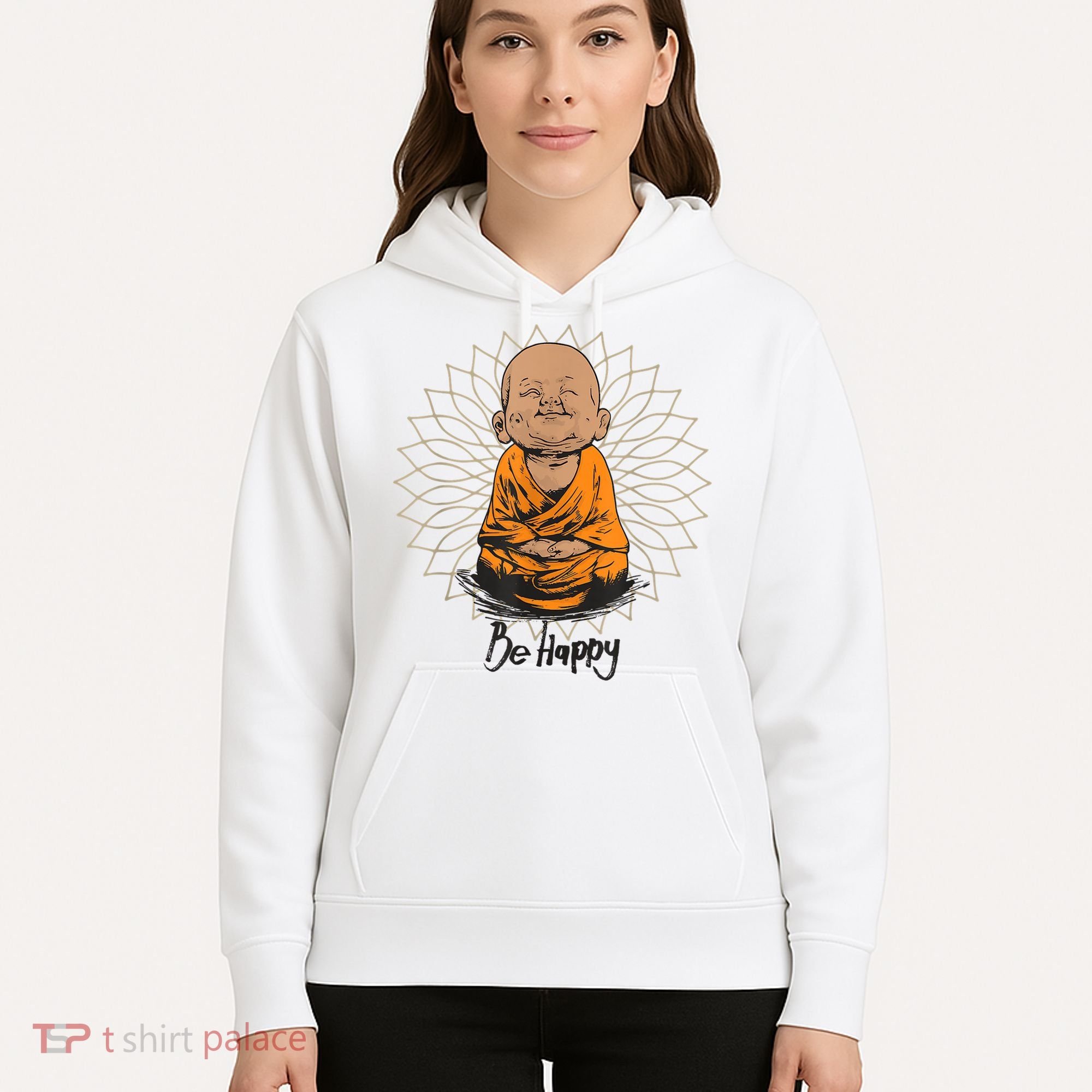 Ba Happy Little Happy Buddha Peaceful Hoodie
