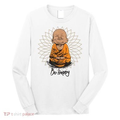 Ba Happy Little Happy Buddha Peaceful Long Sleeve Shirt
