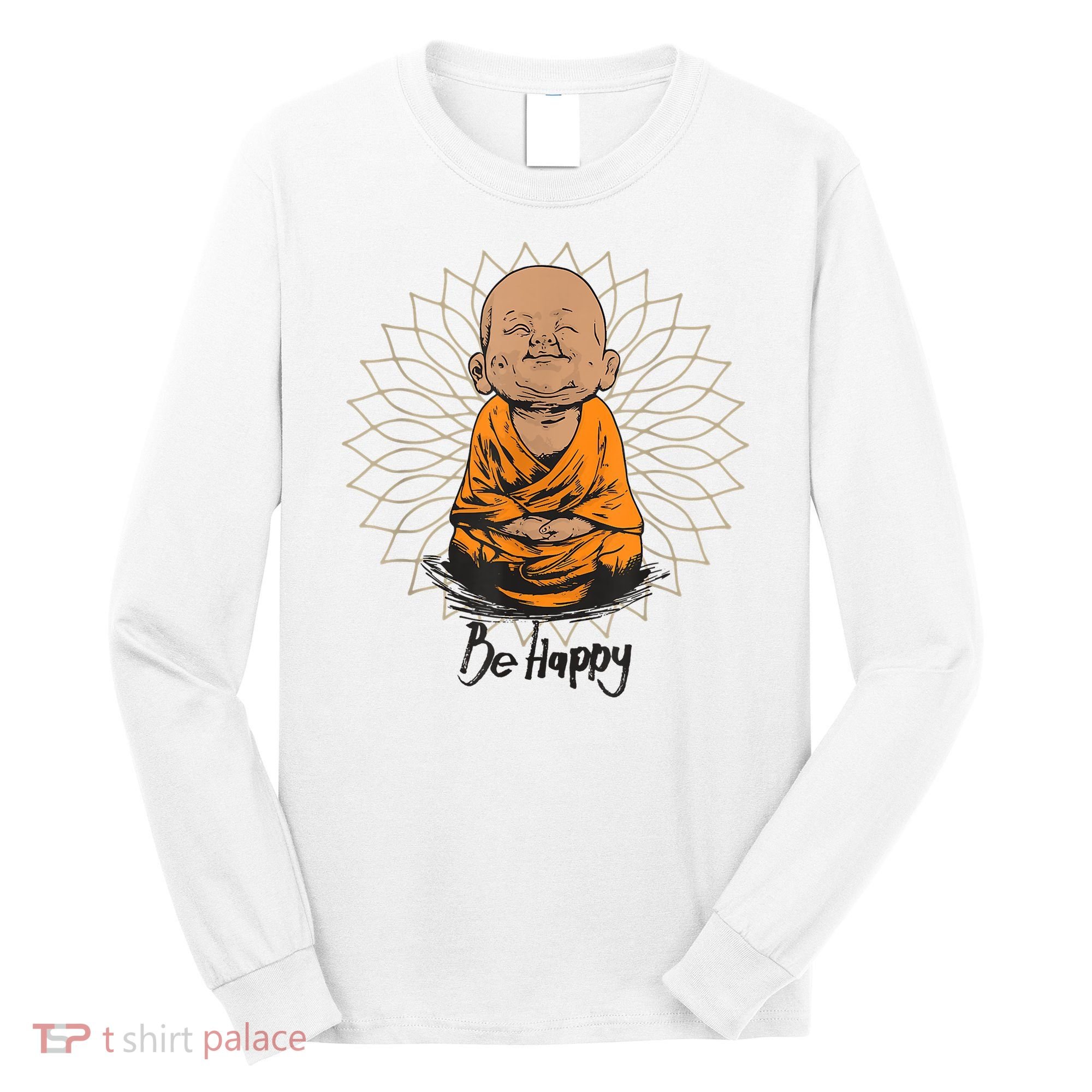 Ba Happy Little Happy Buddha Peaceful Long Sleeve Shirt