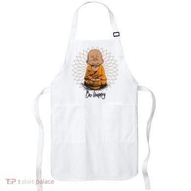 Ba Happy Little Happy Buddha Peaceful Apron