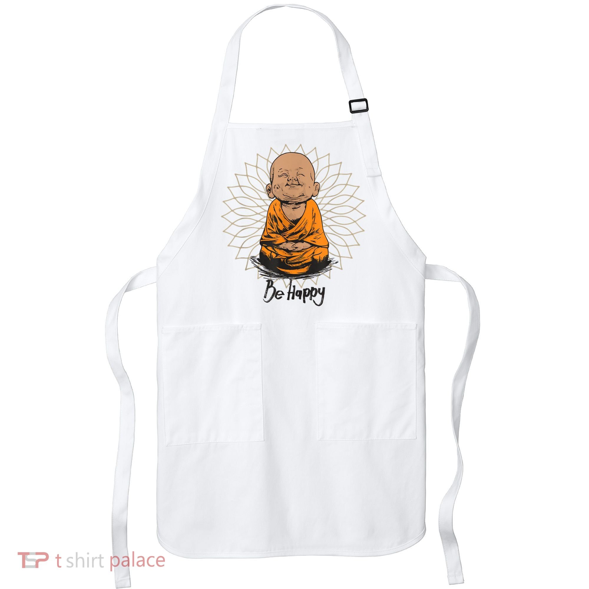Ba Happy Little Happy Buddha Peaceful Apron