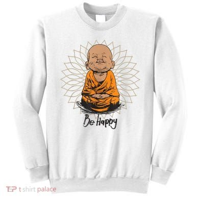 Ba Happy Little Happy Buddha Peaceful Sweatshirt