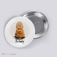 Ba Happy Little Happy Buddha Peaceful Button thumb 0