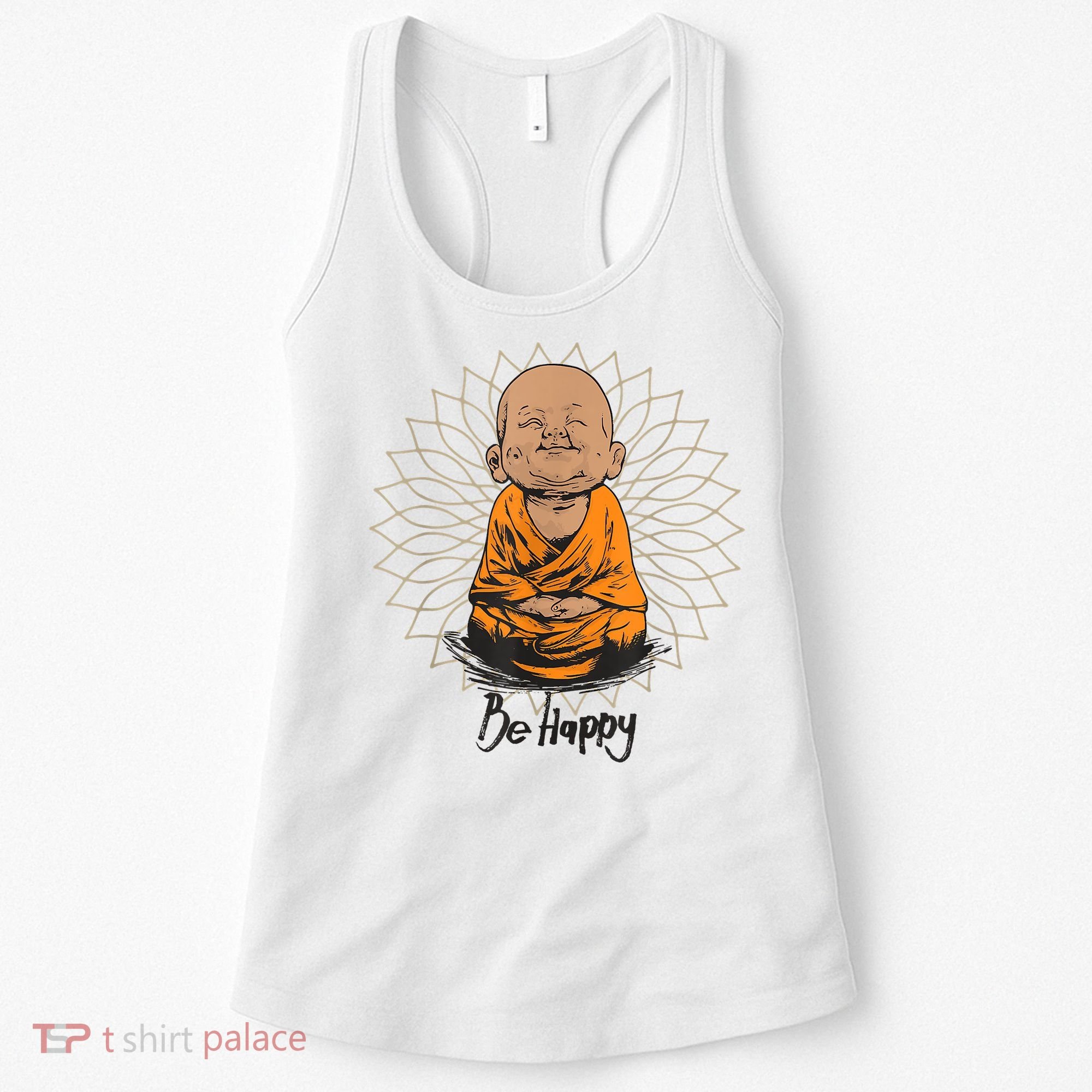 Ba Happy Little Happy Buddha Peaceful Women's Tank Top