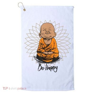 Ba Happy Little Happy Buddha Peaceful Golf Towel