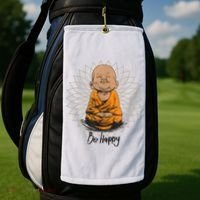Ba Happy Little Happy Buddha Peaceful Golf Towel thumb 2