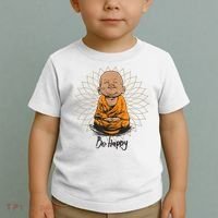 Ba Happy Little Happy Buddha Peaceful Toddler T-Shirt thumb 2