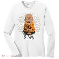 Ba Happy Little Happy Buddha Peaceful Women's Long Sleeve Shirt thumb 0