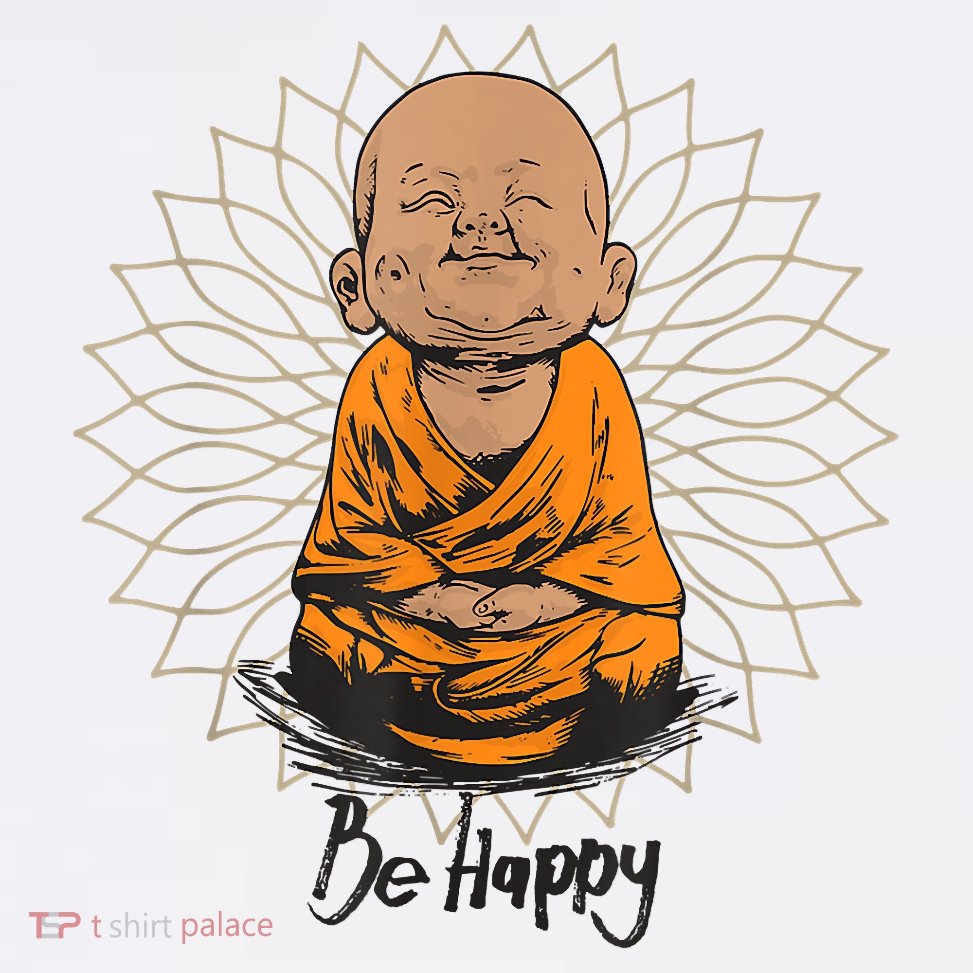 Ba Happy Little Happy Buddha Peaceful Kids Sweatshirt