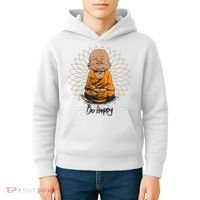 Ba Happy Little Happy Buddha Peaceful Kids Hoodie thumb 4