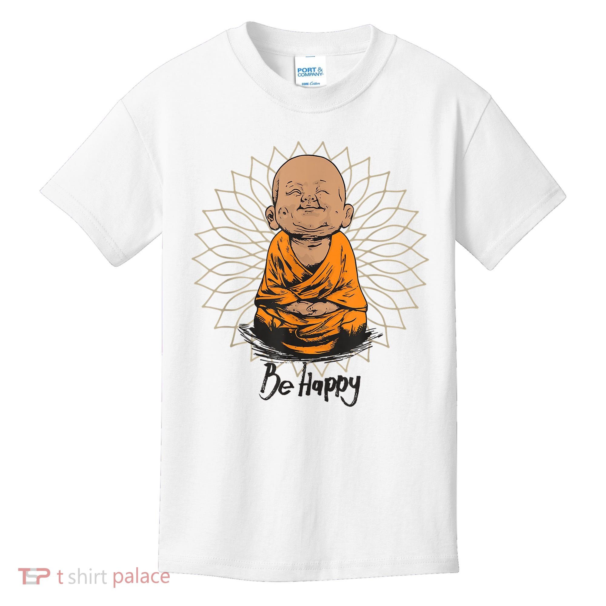 Ba Happy Little Happy Buddha Peaceful Kids T-Shirt