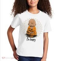 Ba Happy Little Happy Buddha Peaceful Kids T-Shirt thumb 2