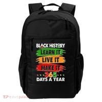 Black History Learn Live Make It 365 Days A Year Backpack thumb 0