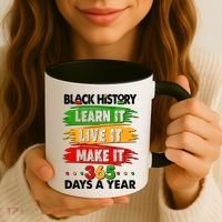 Black History Learn Live Make It 365 Days A Year Coffee Mug thumb 3