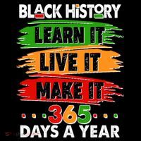 Black History Learn Live Make It 365 Days A Year Women's Hoodie thumb 2