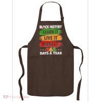 Black History Learn Live Make It 365 Days A Year Apron thumb 0