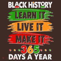 Black History Learn Live Make It 365 Days A Year Apron thumb 3