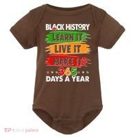 Black History Learn Live Make It 365 Days A Year Baby Bodysuit thumb 0